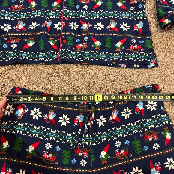 HANNA ANDERSSON GNOME CHRISTMAS PAJAMAS ADULT FLANNEL SIZE XXL - Picture 4 of 8